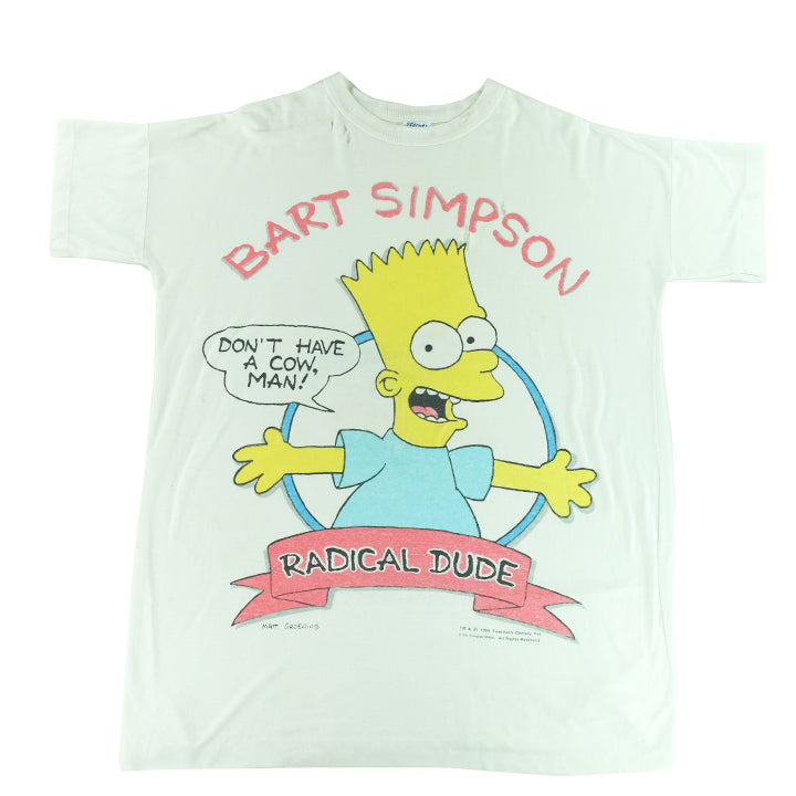 1990 Original Bart Simpsons Big Graphic T-Shirt - XXL