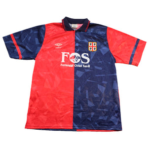 Vintage 1990 Cagliari Sardinia Umbro Jersey - L