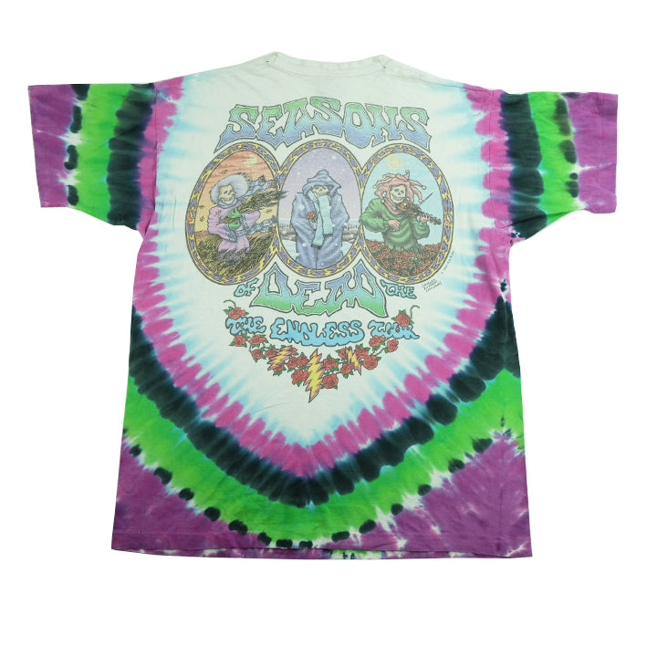 1993 Grateful Dead Seasons Of The Dead Endless Tour Tie Dye T-Shirt - XL