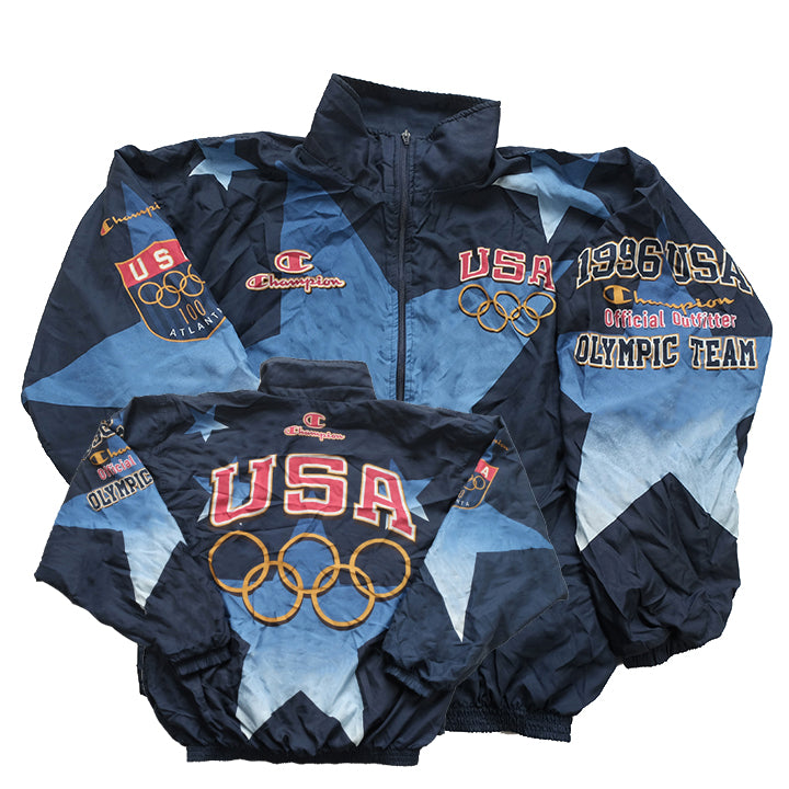 Vintage RARE 1996 Champion USA Olympics Atlanta Jacket - L