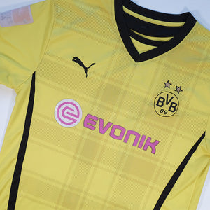 Vintage 2013-14 Borussia Dortmund Home Football Jersey - L