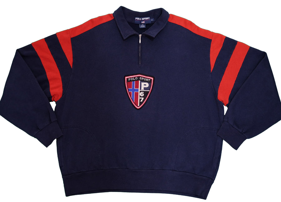 Polo Sport P67 Cross Crest Quarter Zip Pullover