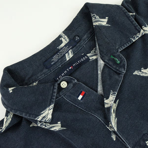 Tommy Hilfiger All Over Boat Pattern Polo Shirt - L