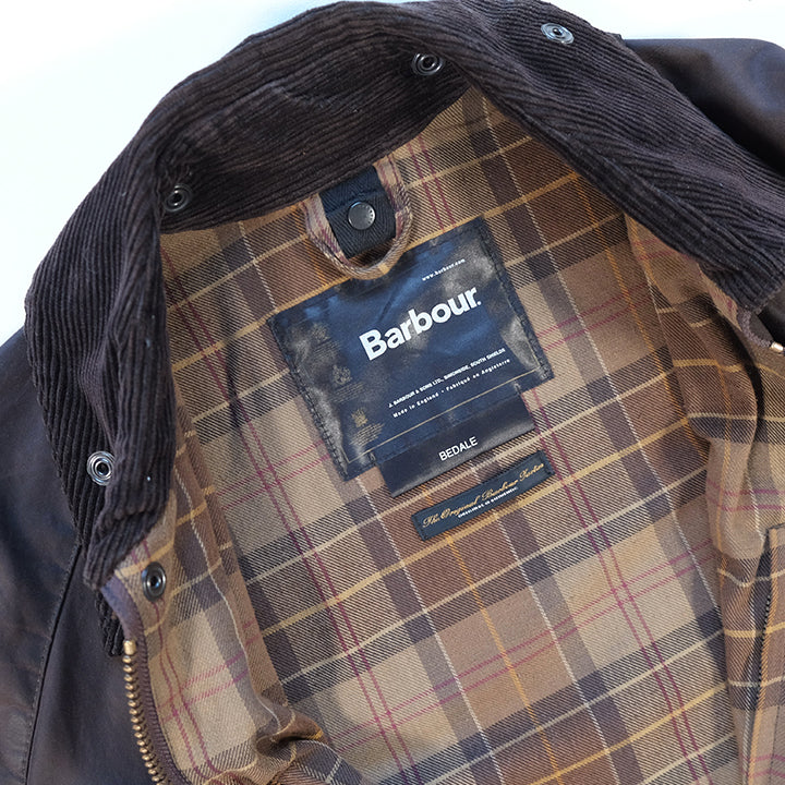 Vintage Barbour Bedale Waxed Jacket Made In England - S/M