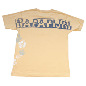 Vintage Napapijri Geographic Big Spell Out T-Shirt - XL