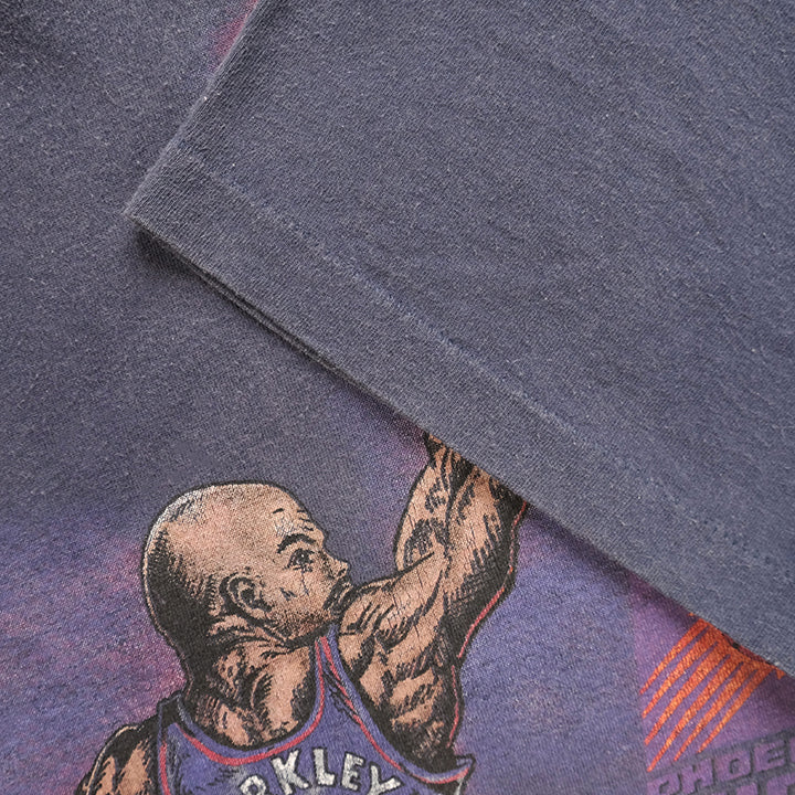 Vintage RARE Phoenix Suns Charles Barkley Graphic Single Stitch T-Shirt - L