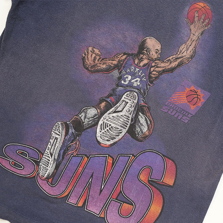 Vintage RARE Phoenix Suns Charles Barkley Graphic Single Stitch T-Shirt - L