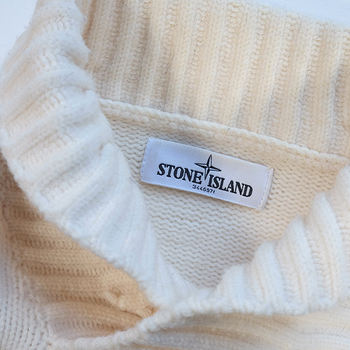 Vintage 2012 Stone Island Patch Knit Sweater - M