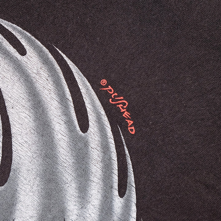 Vintage RARE 90s Metallica Rebel Pushead Ying Yang Front & Back Graphic T-Shirt - L