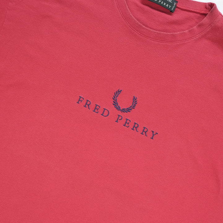 Vintage Fred Perry Embroidered Spell Out T-Shirt - XL