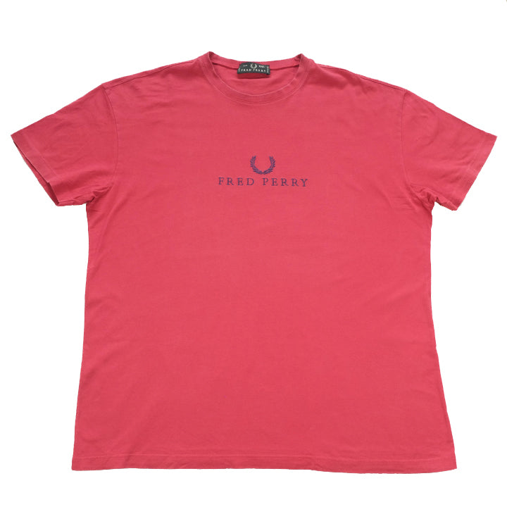 Vintage Fred Perry Embroidered Spell Out T-Shirt - XL
