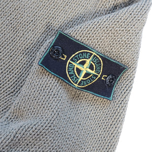 Vintage RARE 1998 Stone Island Green Badge Knit Sweater Made In Italy - XL