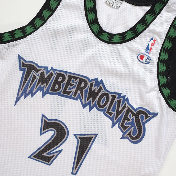 Vintage RARE Champion Minnesota Timberwolves Garnett Jersey - L