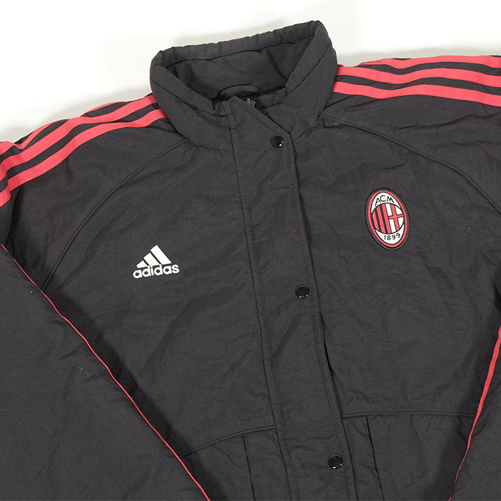 Vintage AC Milan Adidas Quilted Jacket - M