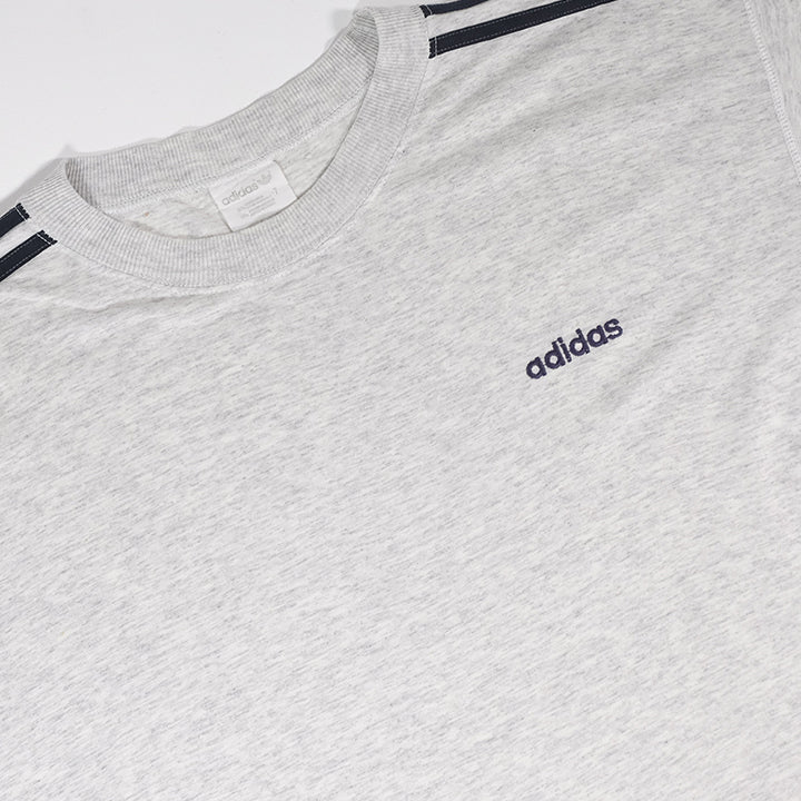 Vintage Adidas Stripes T-Shirt - XL