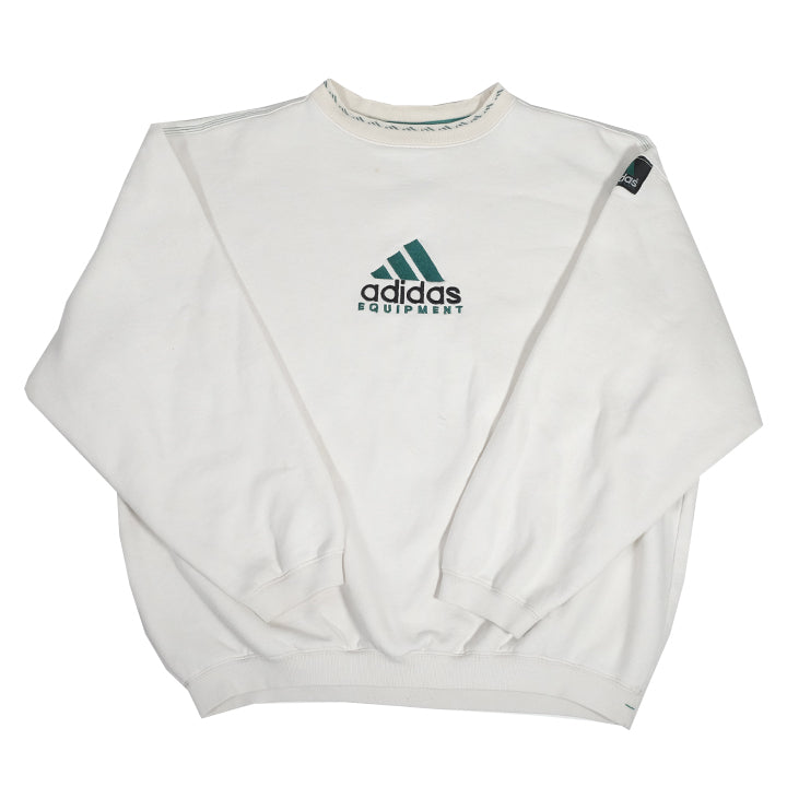 Vintage RARE Adidas Equipment Embroidered Heavy Weight Crewneck - L