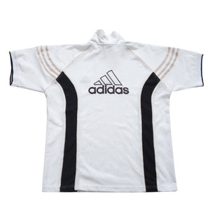 Vintage Adidas Big Logo Quarter Zip Top - XL