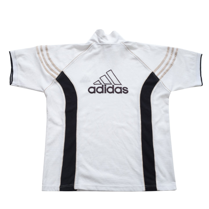Vintage Adidas Big Logo Quarter Zip Top - XL