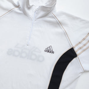Vintage Adidas Big Logo Quarter Zip Top - XL