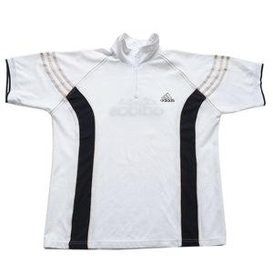 Vintage Adidas Big Logo Quarter Zip Top - XL