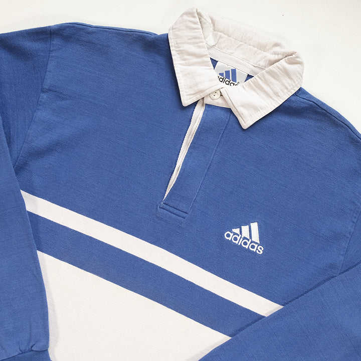 Vintage Adidas Embroidered Logo Rugby - M