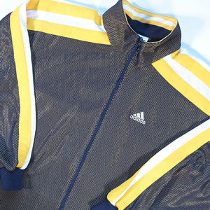 Vintage Adidas Basketball Big Embroidered Logo Track Jacket - L