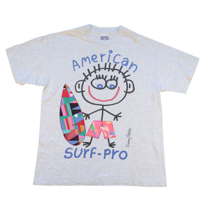 Vintage American Surf-Pro Danny First Single Stitch T-Shirt - L