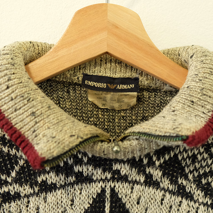Vintage Rare Emporio Armani Knit Sweater Made In Italy - L