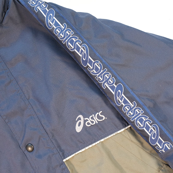Vintage Asics Embroidered Tape Logo Quilted Jacket - XL