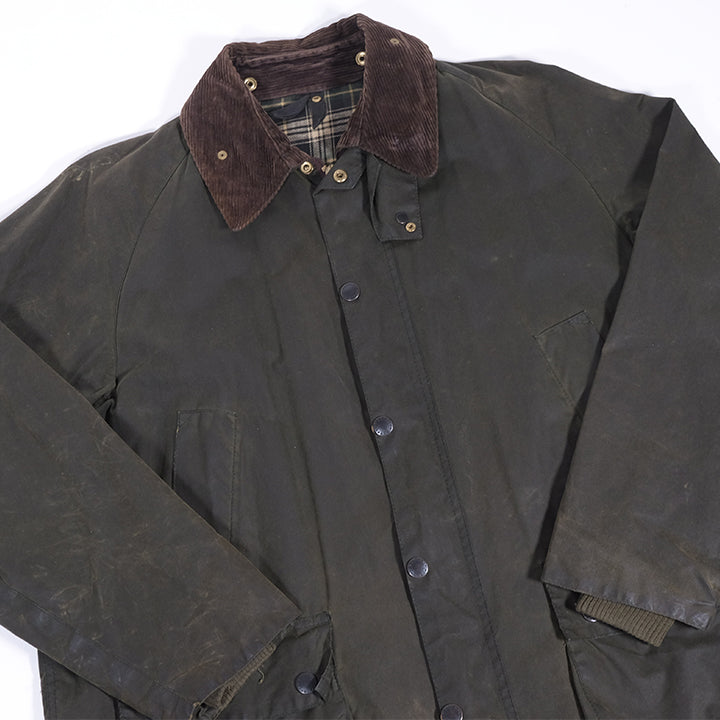 Vintage Barbour Bedale Waxed Jacket Made In England - L