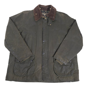 Vintage Barbour Bedale Waxed Jacket Made In England - L