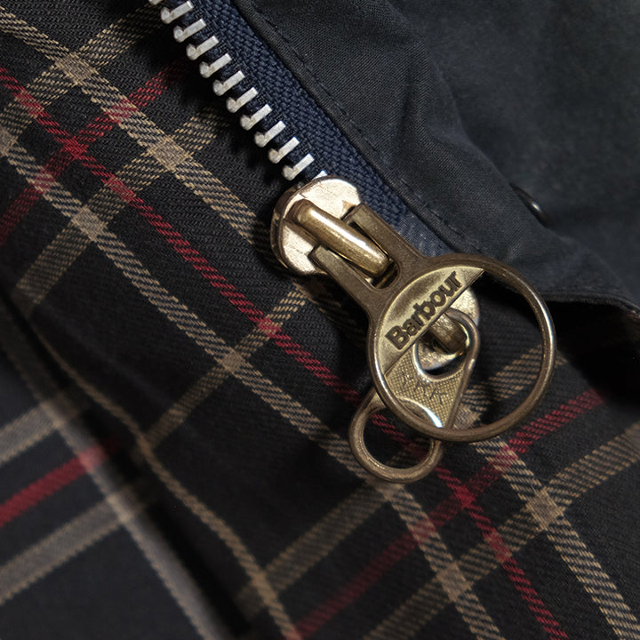 Vintage Barbour Beaufort Waxed Jacket Made In England - L
