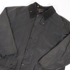 Vintage Barbour Beaufort Waxed Jacket Made In England - L