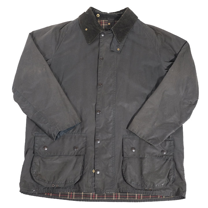 Vintage Barbour Beaufort Waxed Jacket Made In England - L
