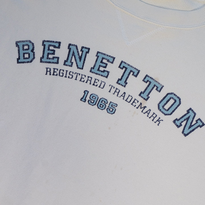Vintage Benetton Spell Out Crewneck - M