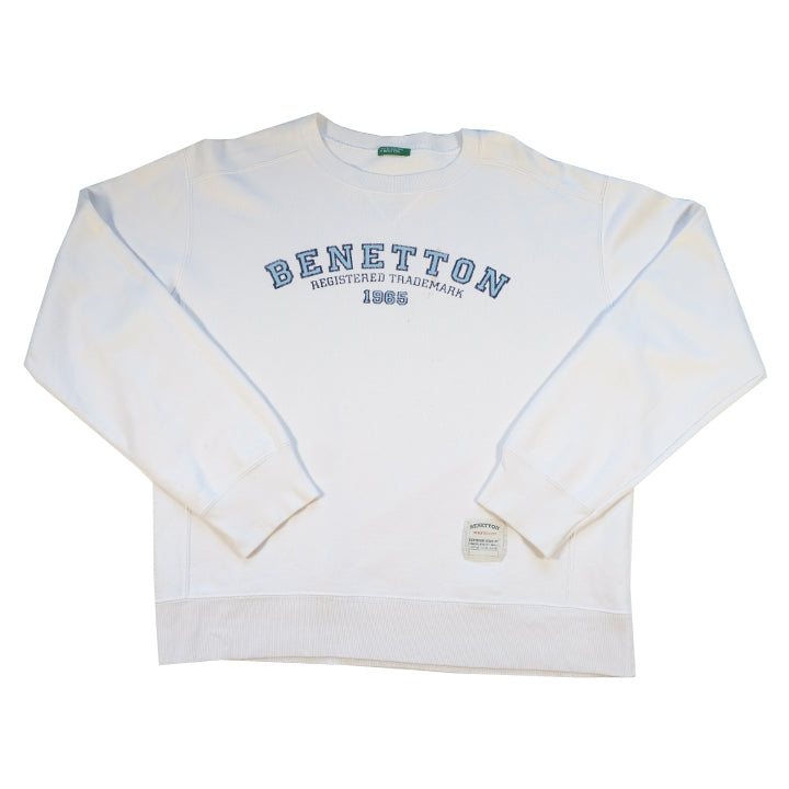 Vintage Benetton Spell Out Crewneck - M