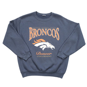 Vintage Denver Broncos Spell Out Crewneck - L