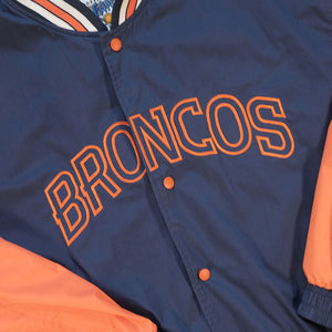 Vintage Denver Broncos Embroidered Logo Jacket - XL