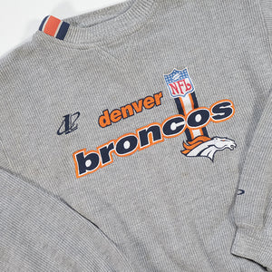 Vintage Denver Broncos Embroidered Spell Out Crewneck - S