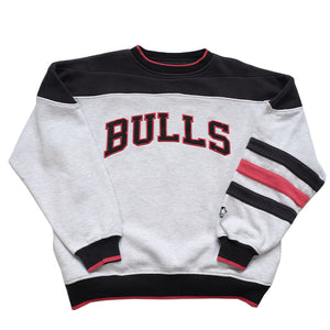 Vintage Rare Starter Chicago Bulls Spell Out Heavy Weight Crewneck - L