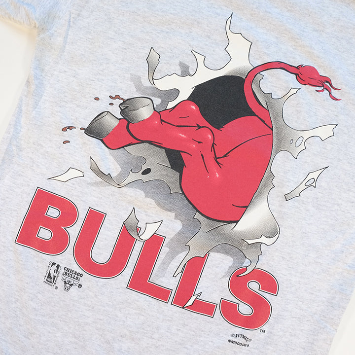 Vintage Chicago Bulls Front & Back Graphic Made In USA T-Shirt - M/L