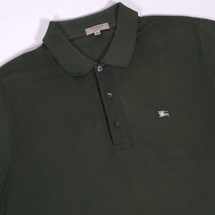 Vintage Burberry Embroidered Logo Polo Shirt - XL