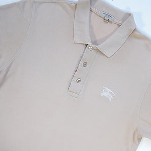 Vintage Burberry Embroidered Logo Polo Shirt - L