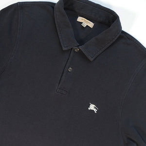 Vintage Burberry Embroidered Logo Polo Shirt - L