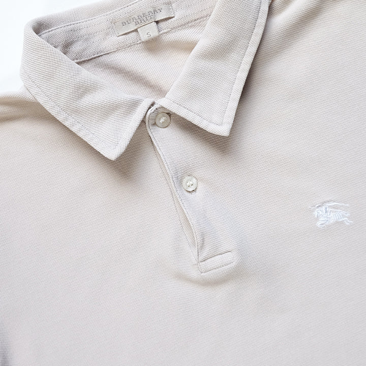 Vintage Burberry Embroidered Logo Polo Shirt - S