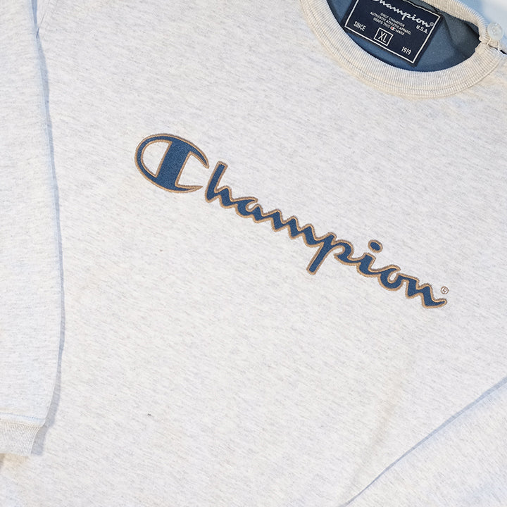 Vintage Champion Embroidered Crewneck - XL