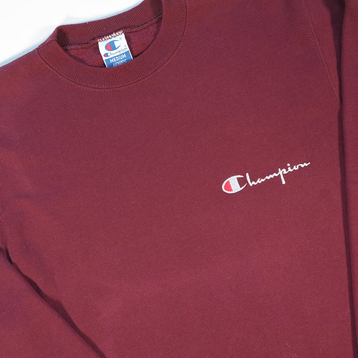 Vintage Champion Embroidered Made In USA Crewneck - M/L