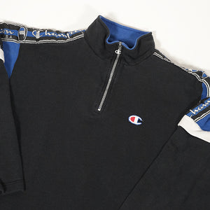 Vintage Champion Quarter Zip Sweatshirt - M