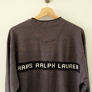 Vintage Chaps Ralph Lauren Front & Back Spell Out Crewneck - L