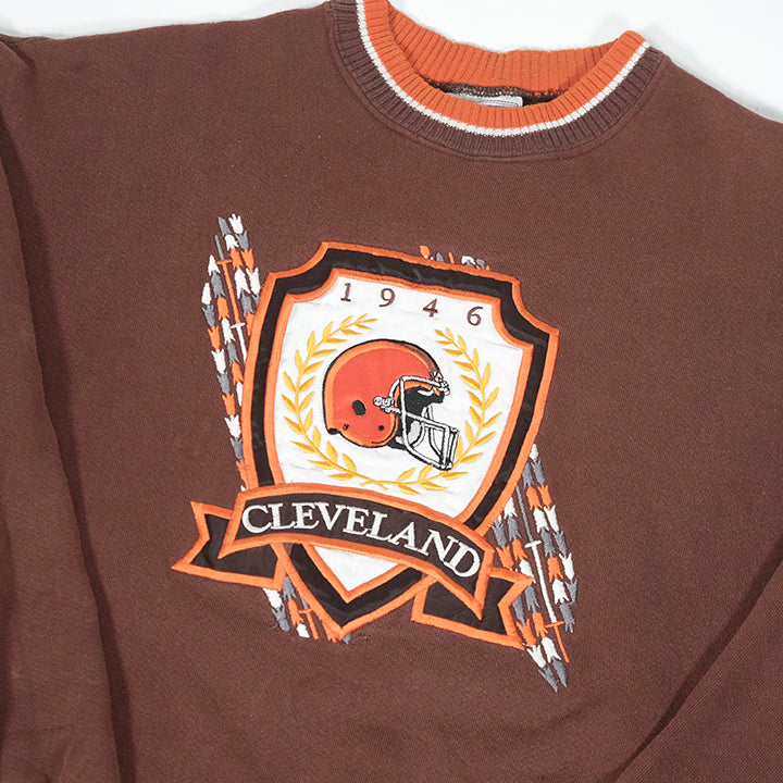 Vintage Cleveland Browns Big Embroidered Crewneck - M/L